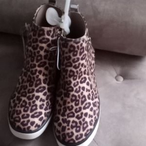 Brand New Leopard Wedge Sneakers